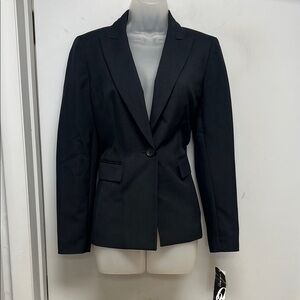 Nine West Tailored Suit Blazer | Women’s Size 4 | Navy Blue | NWT